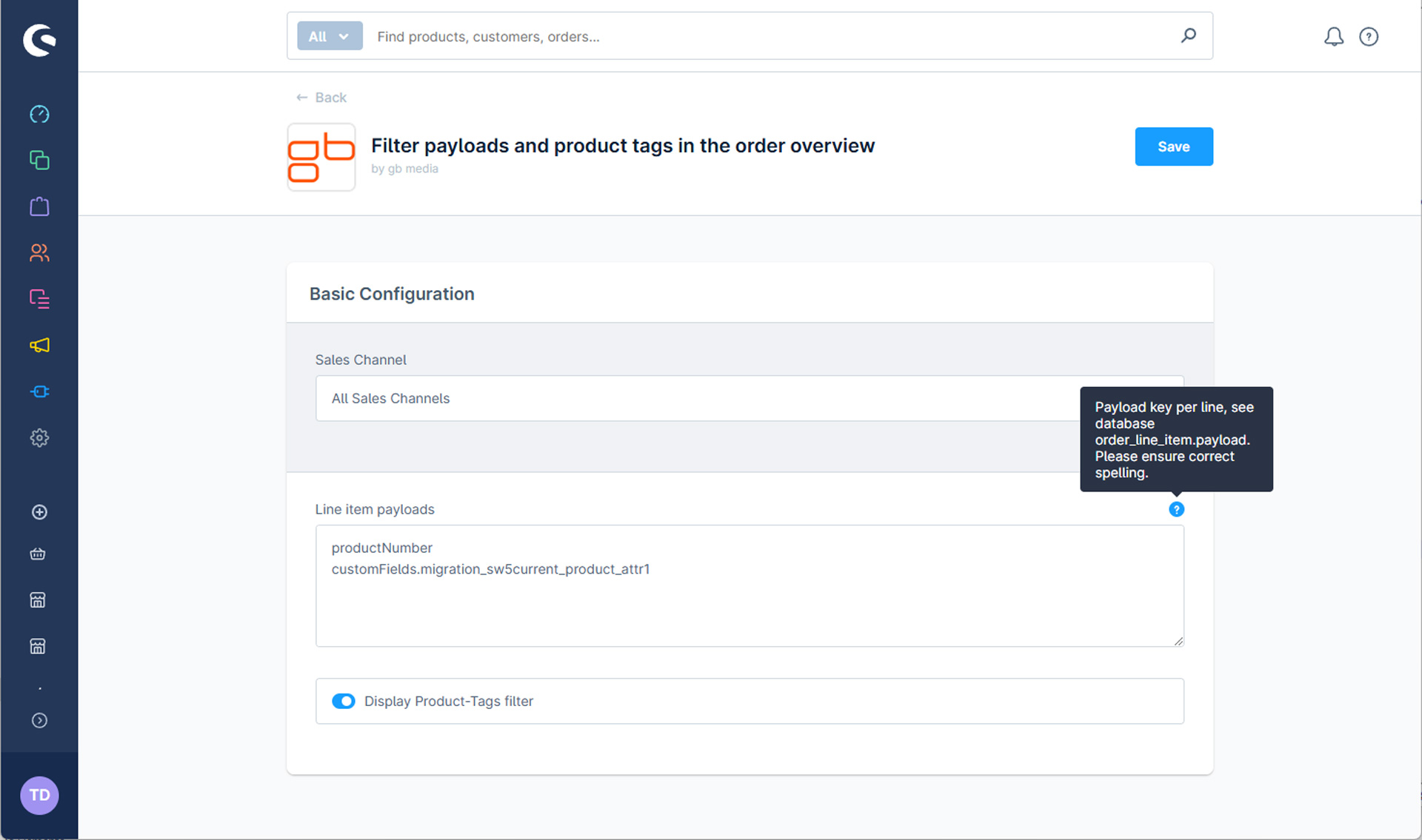 Konfiguration des Plugins